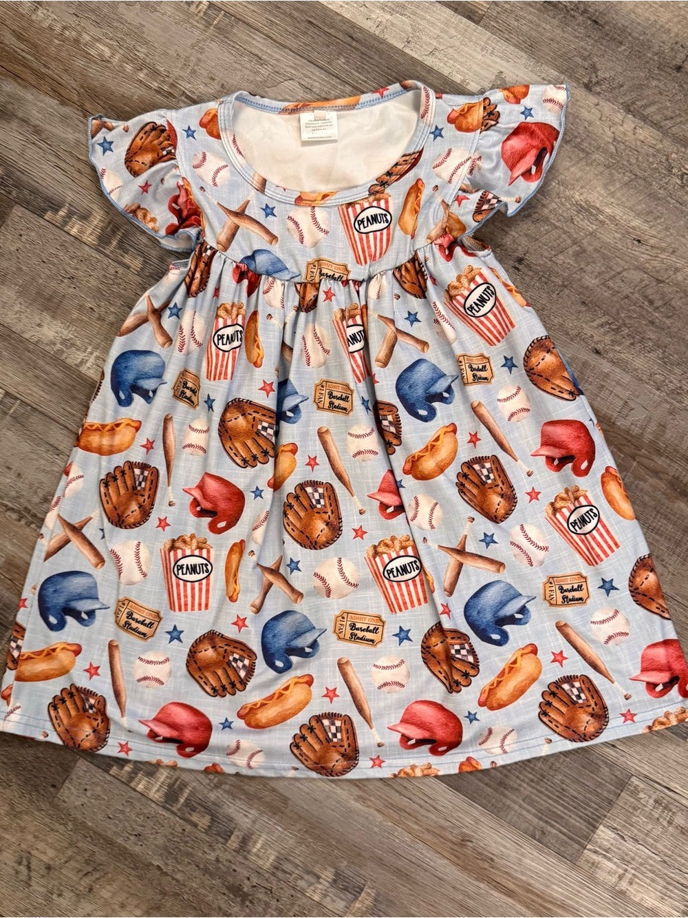 A bee bug boutique baseball inspired dress size 5